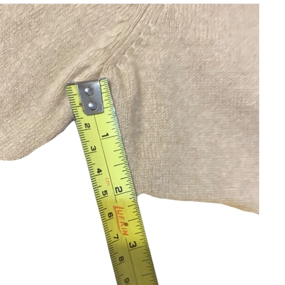 Denner Cashmere camel coloured short sleeve sweater. Sz S - Picture 11 of 15